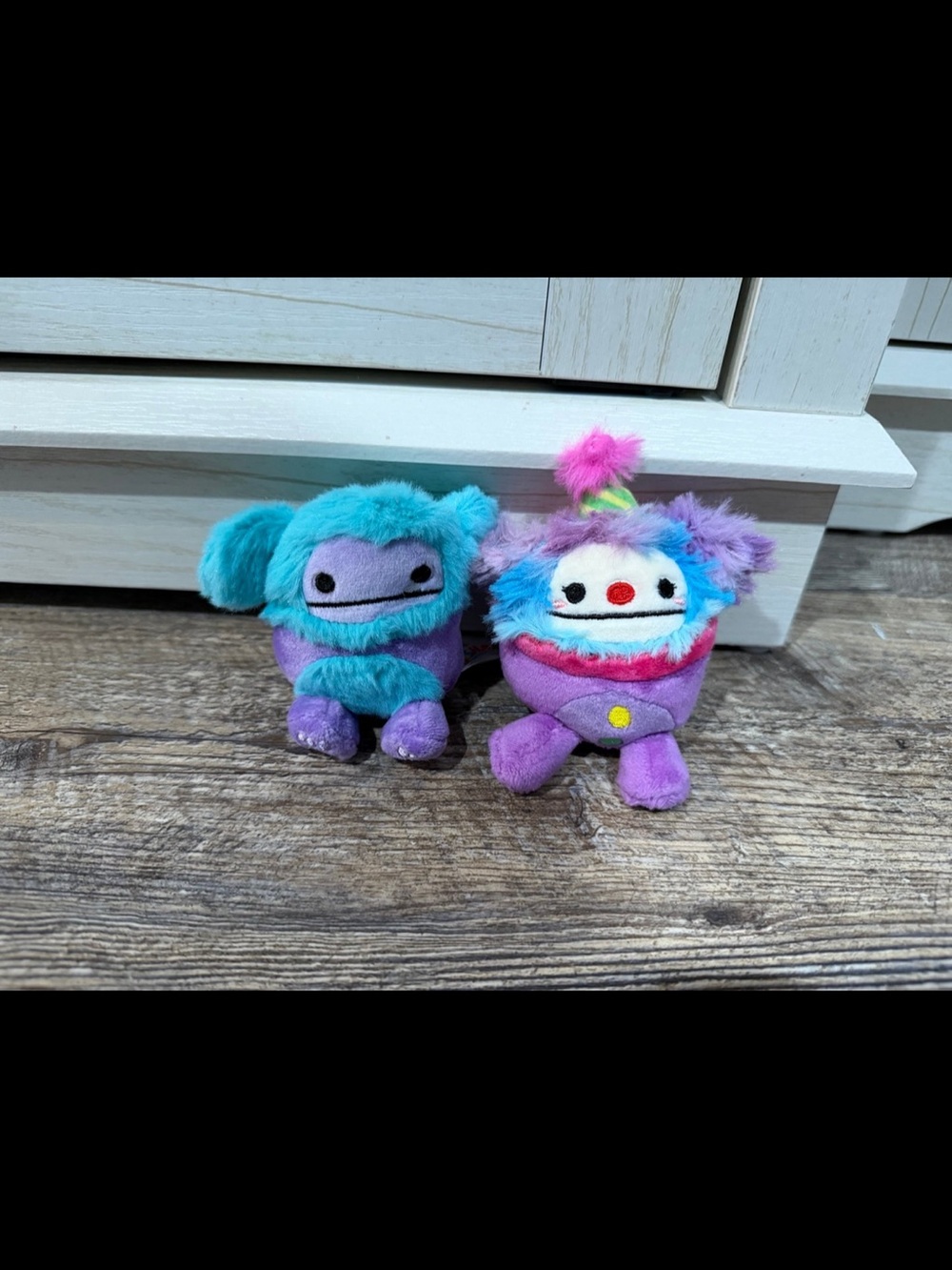 Squishmallow Bigfoot 2” Plush Monster Duo - Purple & Teal mystery capsule